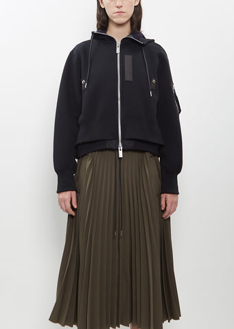 Cotton Sponge Sweat x Nylon Twill Hoodie – La Garçonne