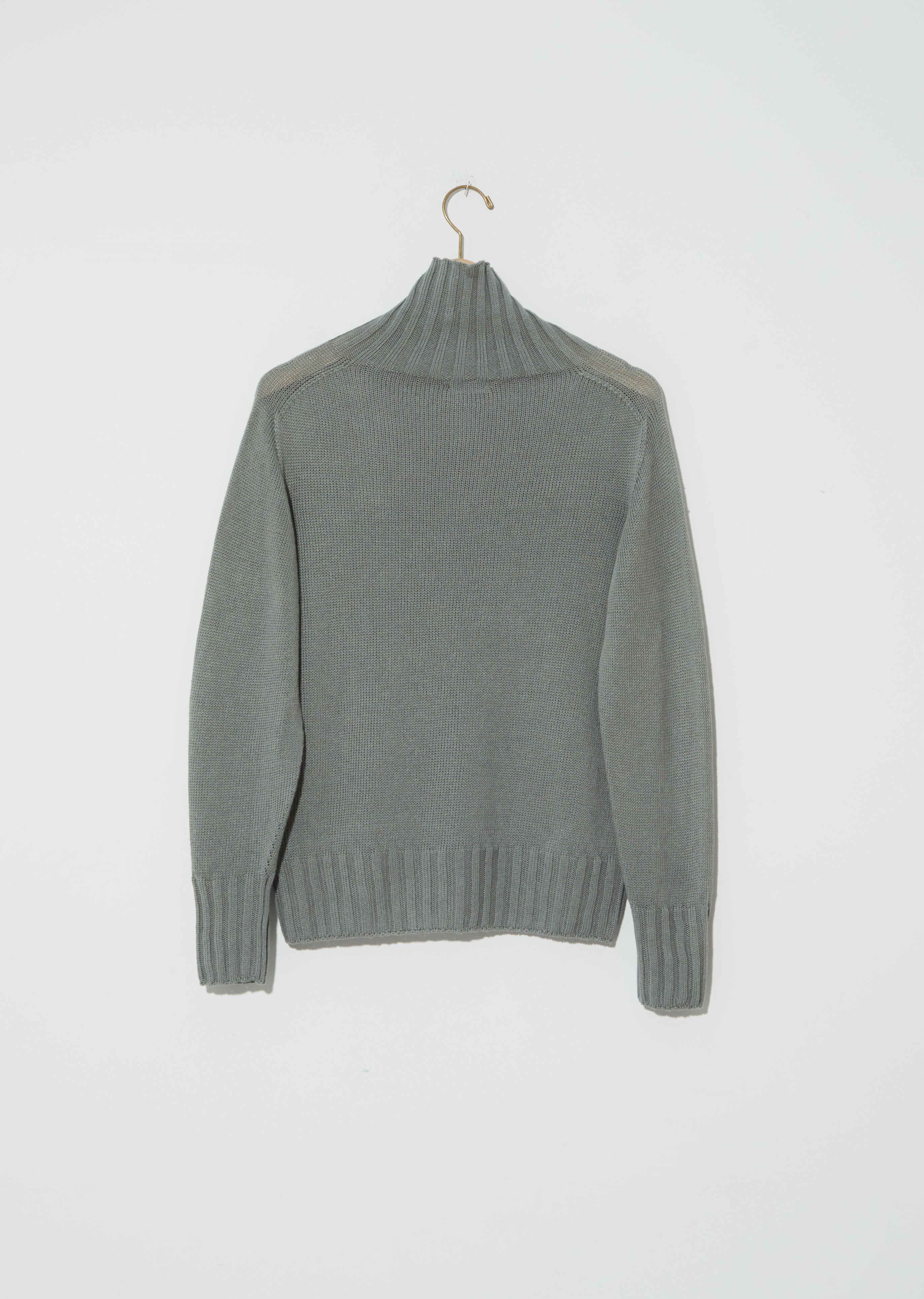 Linen-Cotton Wide Roll Neck – La Garçonne