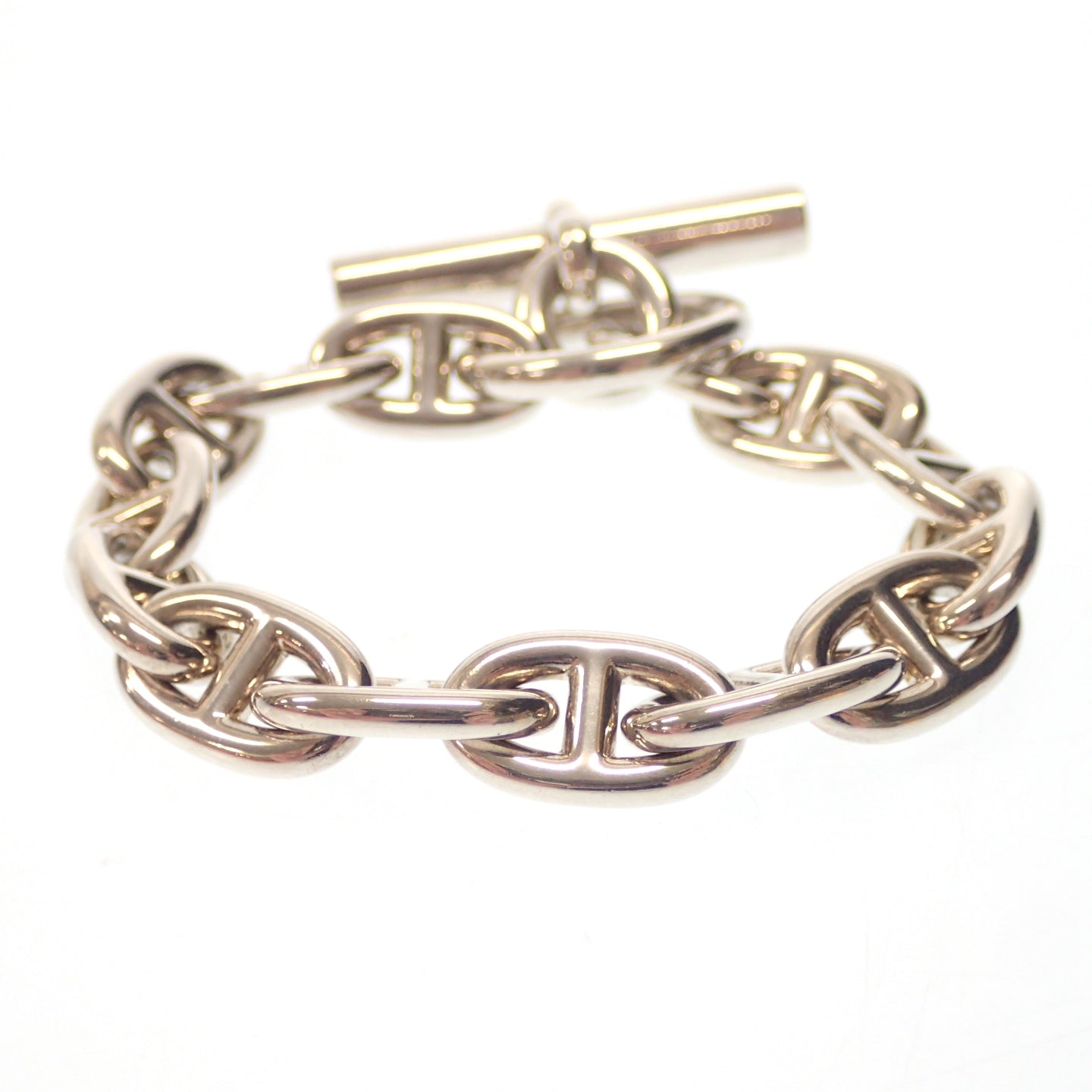 HERMES】エルメス シェーヌダンクル ブレスレット MM 14コマ sv925