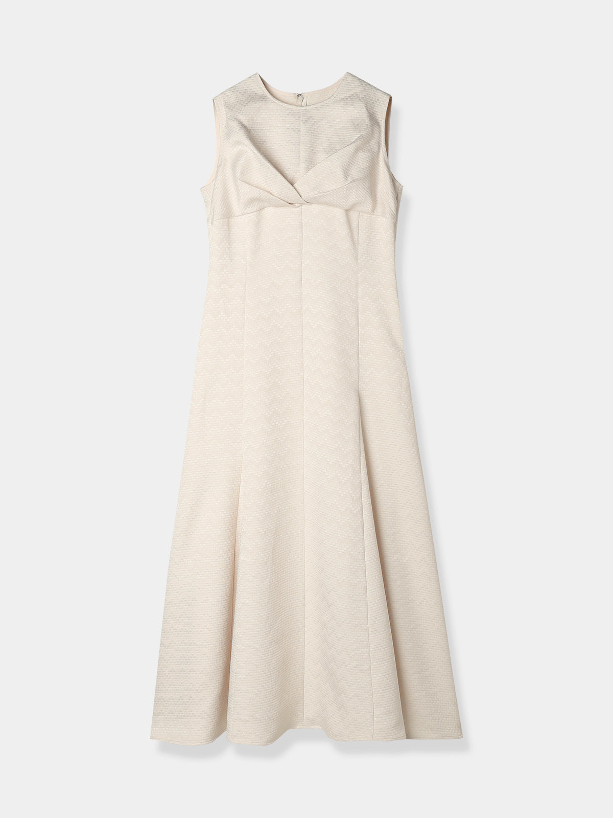 再入荷】Front drape jacquard Dress – L'AUBE BLANC