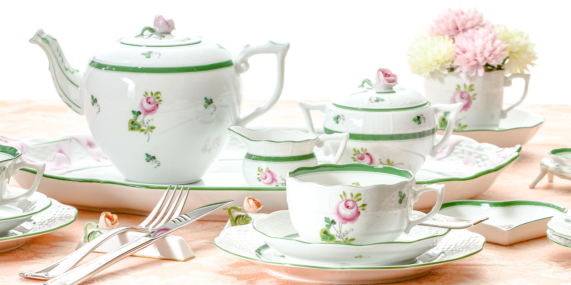 ヘレンド (ウィーンの薔薇)ウォールクロック HEREND ヘレンド