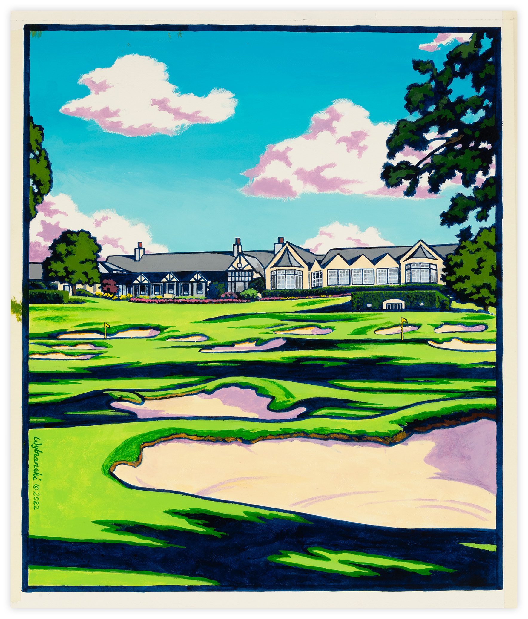 2022 PGA Championship – Southern Hills Original Painting - Lee