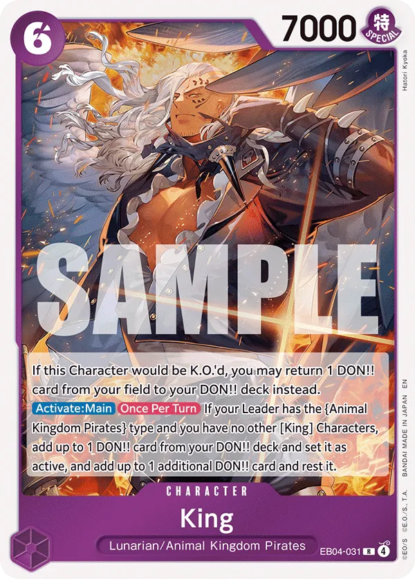 King (EB04-031) • The Azure Sea's Seven – Limitless One Piece