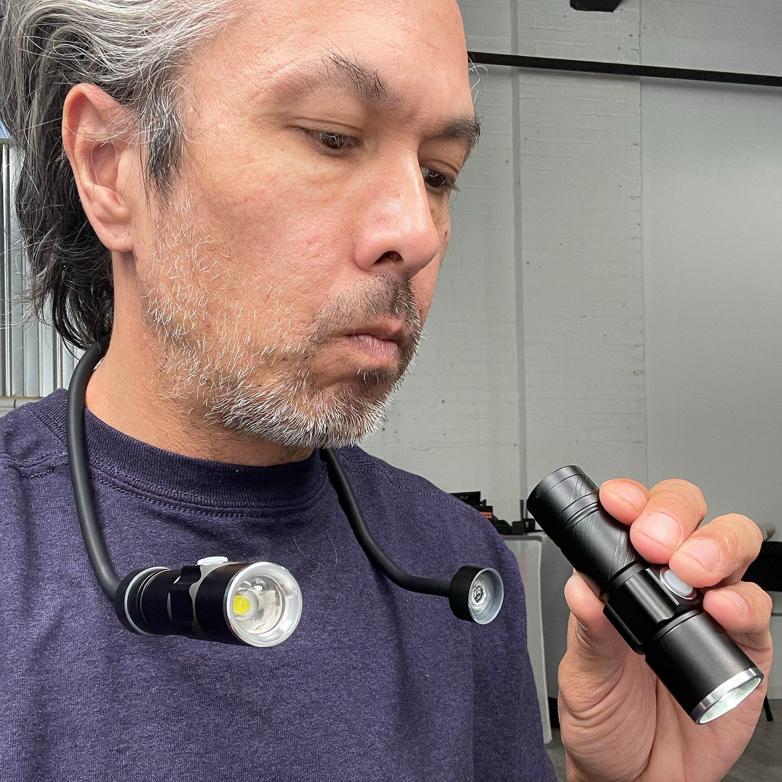 LitezAll Rechargeable 500 Lumen Bendable Neck Light - LitezAll