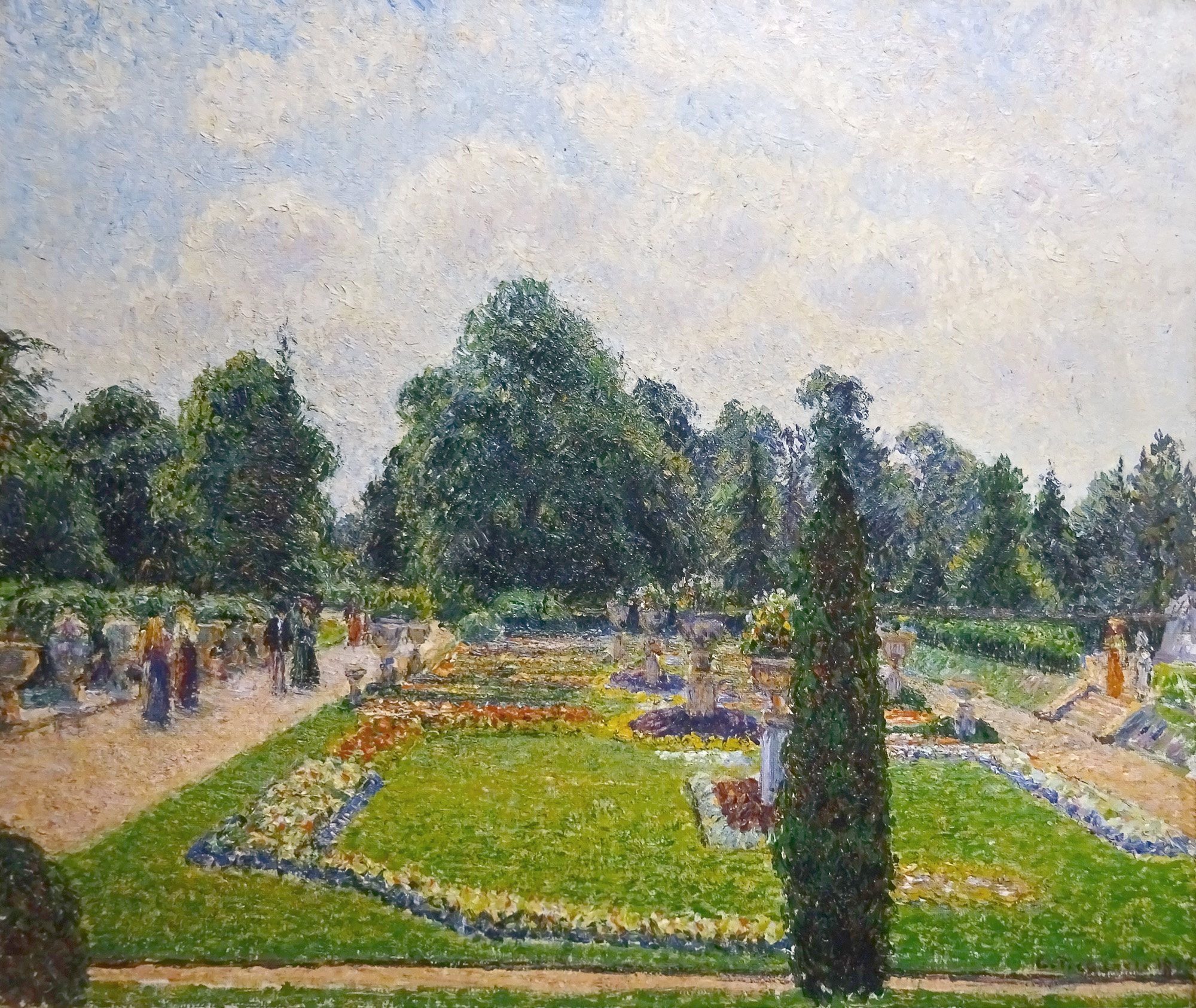 ピサロ： ロンドンのキューガーデン、大温室前の散歩道｜吉野石膏