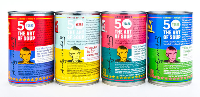 キャンベルの限定スープ缶「アンディ・ウォーホル」 : きよおと-KiYOTO