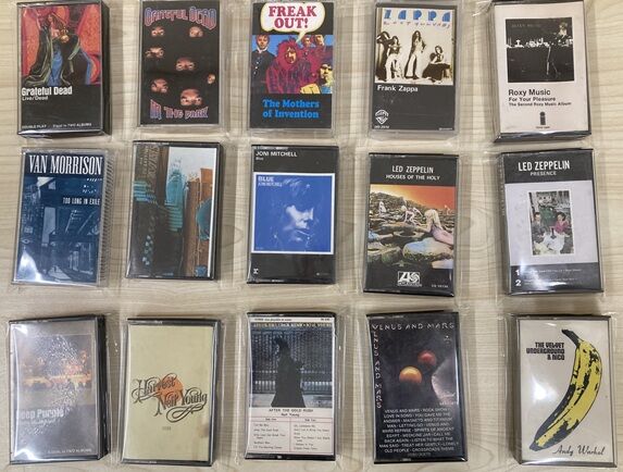 1/6(火)クラシックロック輸入カセットテープ100本以上放出しました