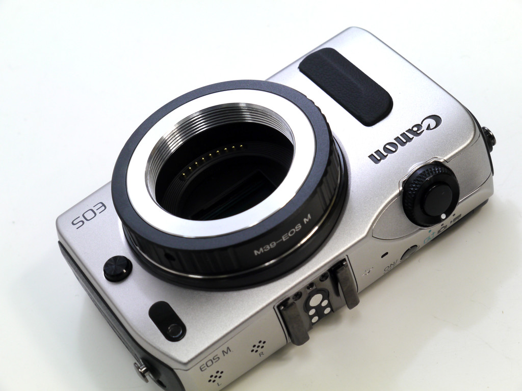 ライカLマウントレンズ（39mm） EOS-M用マウントアダプター : muk