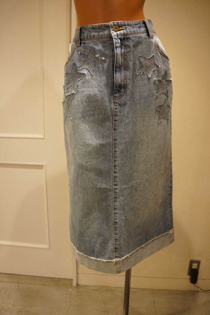 KEITA MARUYAMA（ケイタマルヤマ）Patchwork star denim SK : mode