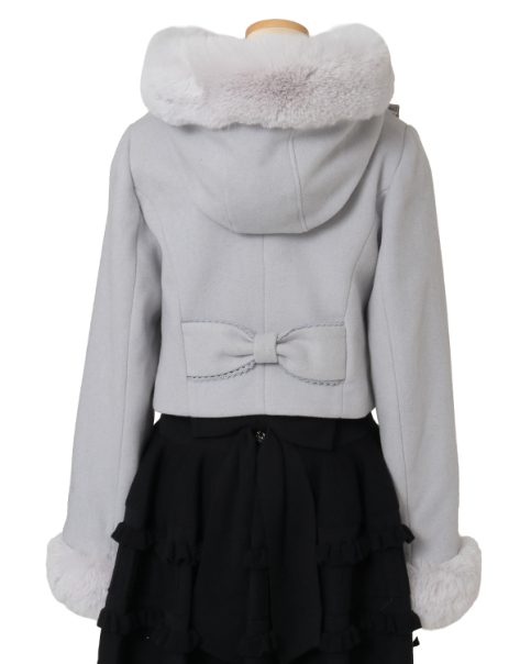 ビジューリボンショートフードコート ｜ LIZ LISA（リズリサ）公式通販