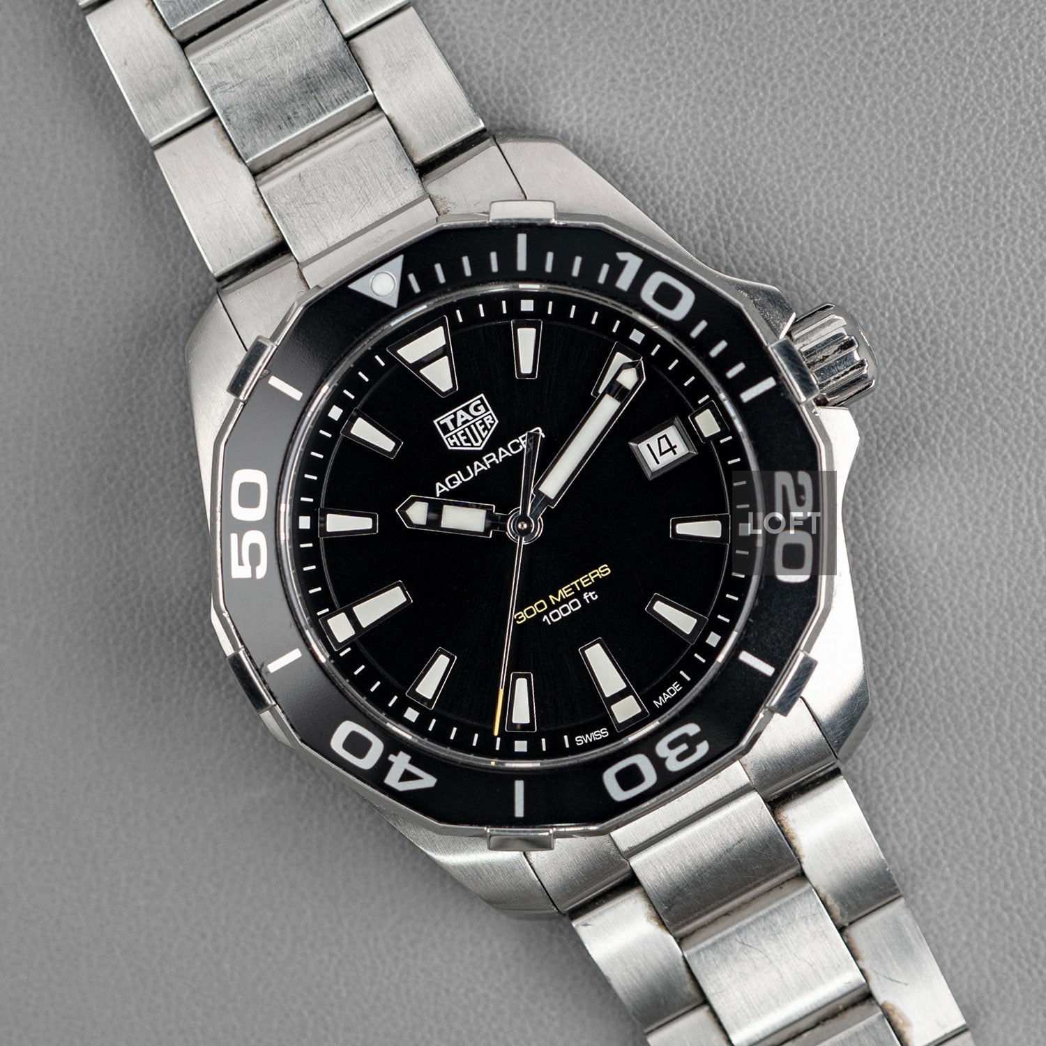 TAG Heuer Aquaracer 300M Quartz Date Black Dial 41 mm – LOFT