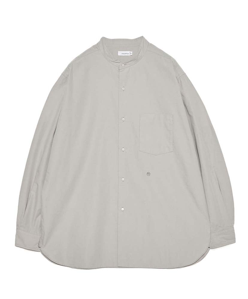 Band Collar Wind Shirt(0(WOMEN) H/グレー): nanamica