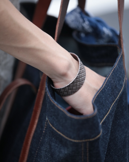 RRL Leather Trim Denim Tote [Indigo]