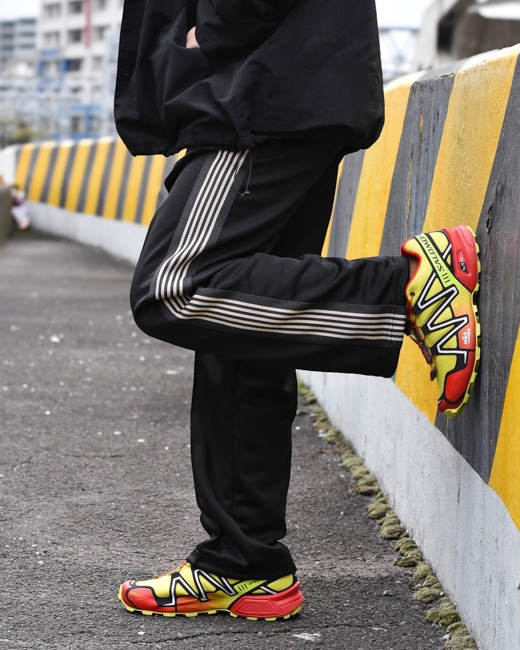 NEEDLES/ニードルズ LOFTMAN別注 Track Pant - Poly Smooth [Black×Beige]