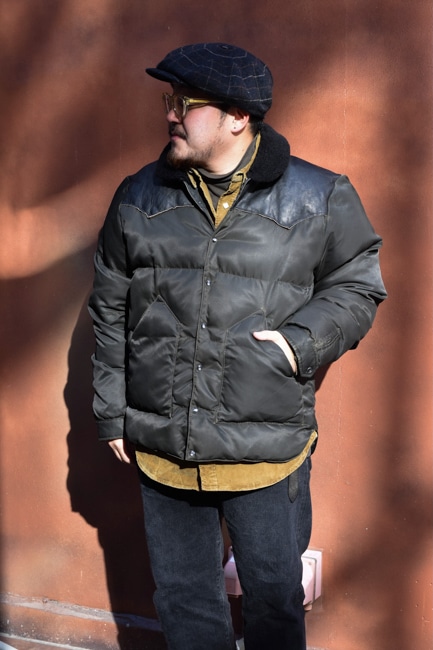 Double RL/ダブルアールエル Shearling Collar Leather Yoke Jacket