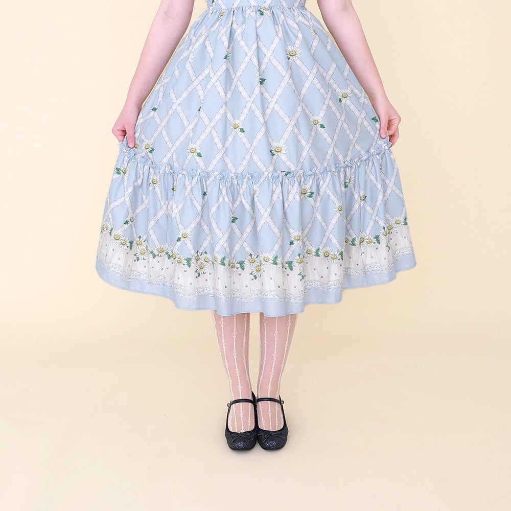 Cross Lace Marguerite Skirt by Emily Temple Cute