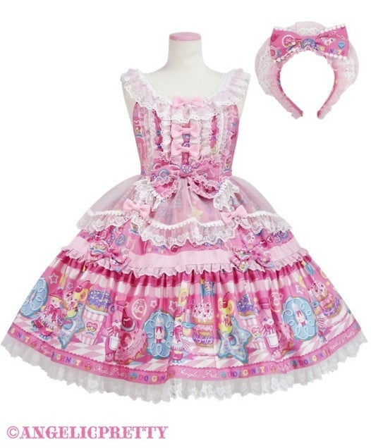 Toy's Donut Diner Apron Dress Set by Angelic Pretty