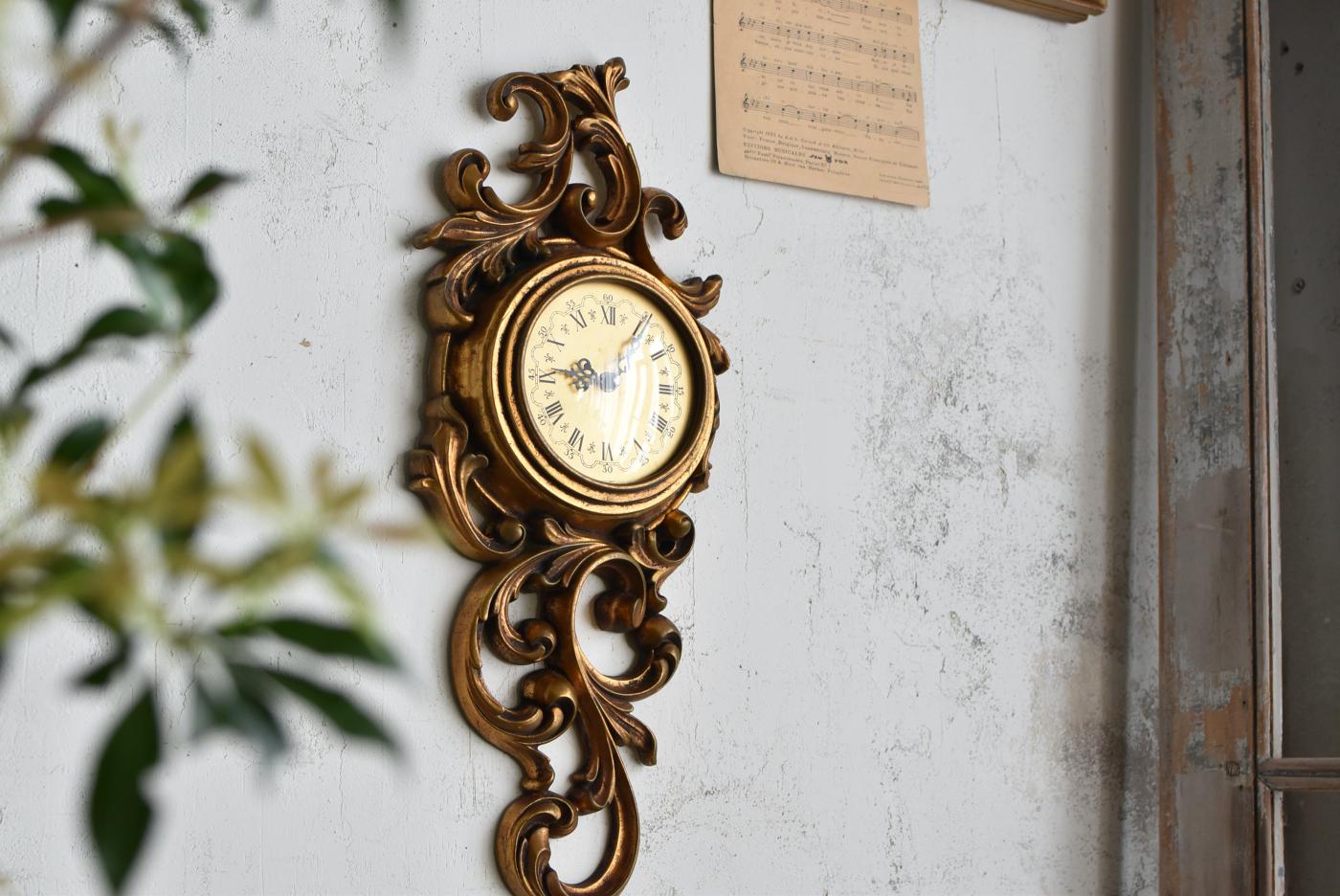 フランスアンティークインテリア ウォールクロック 壁掛け時計