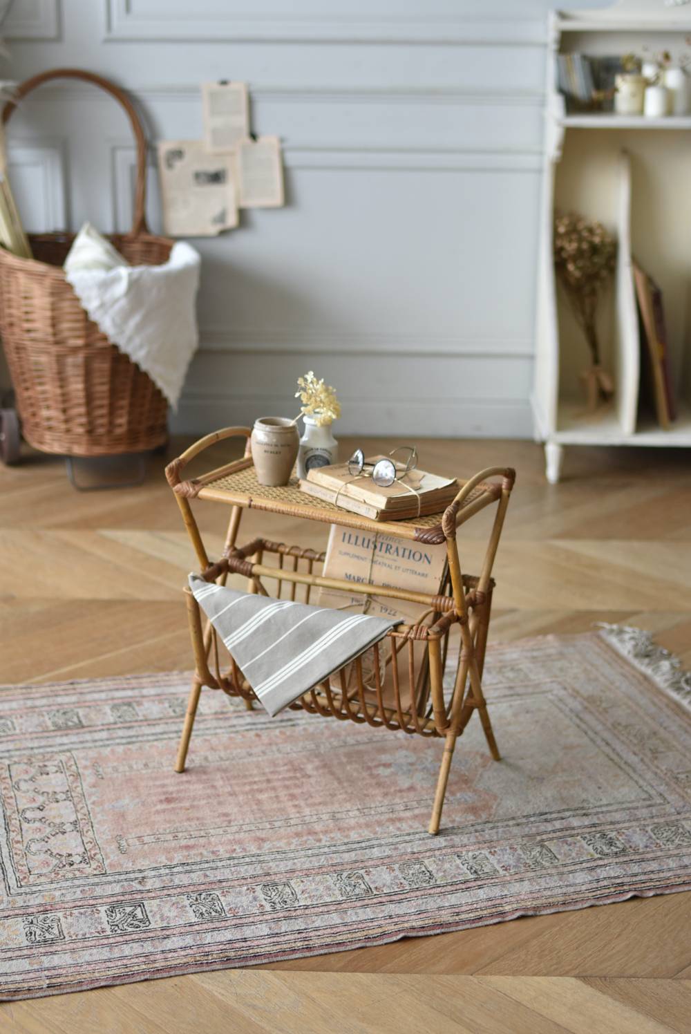 vintage ヴィンテージ マガジンラック かご vintage ヴィンテージ