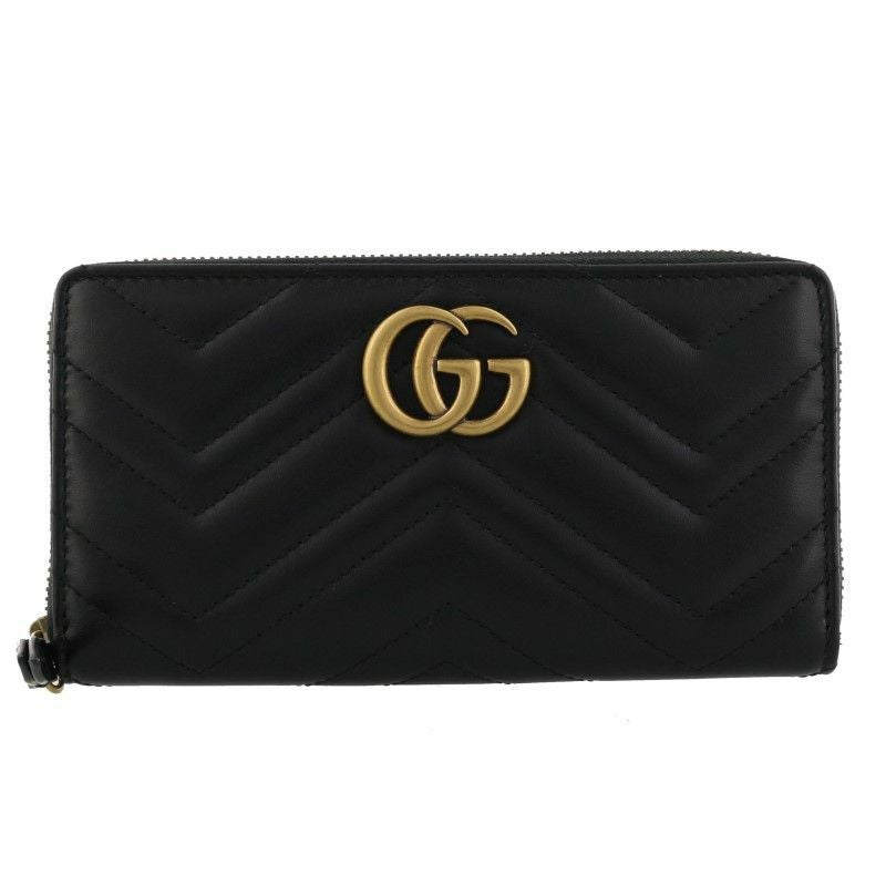 グッチ GUCCI 長財布 レディース GGマーモント ブラック 443123 DTD1T