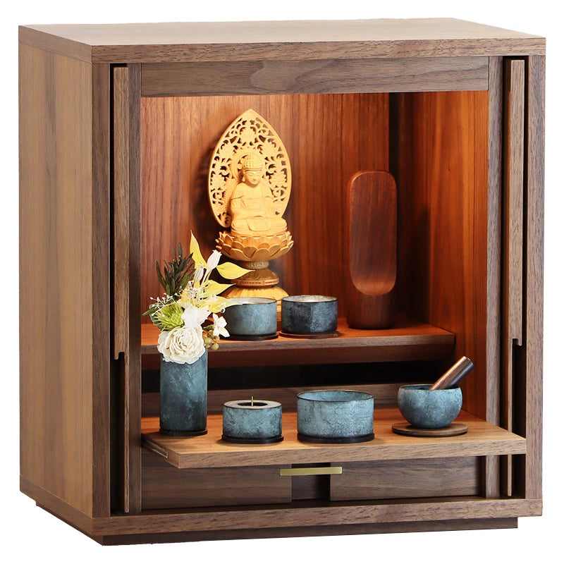 モダン仏壇 TSUDOU ウォールナット | お仏壇の通販 | インテリア仏壇