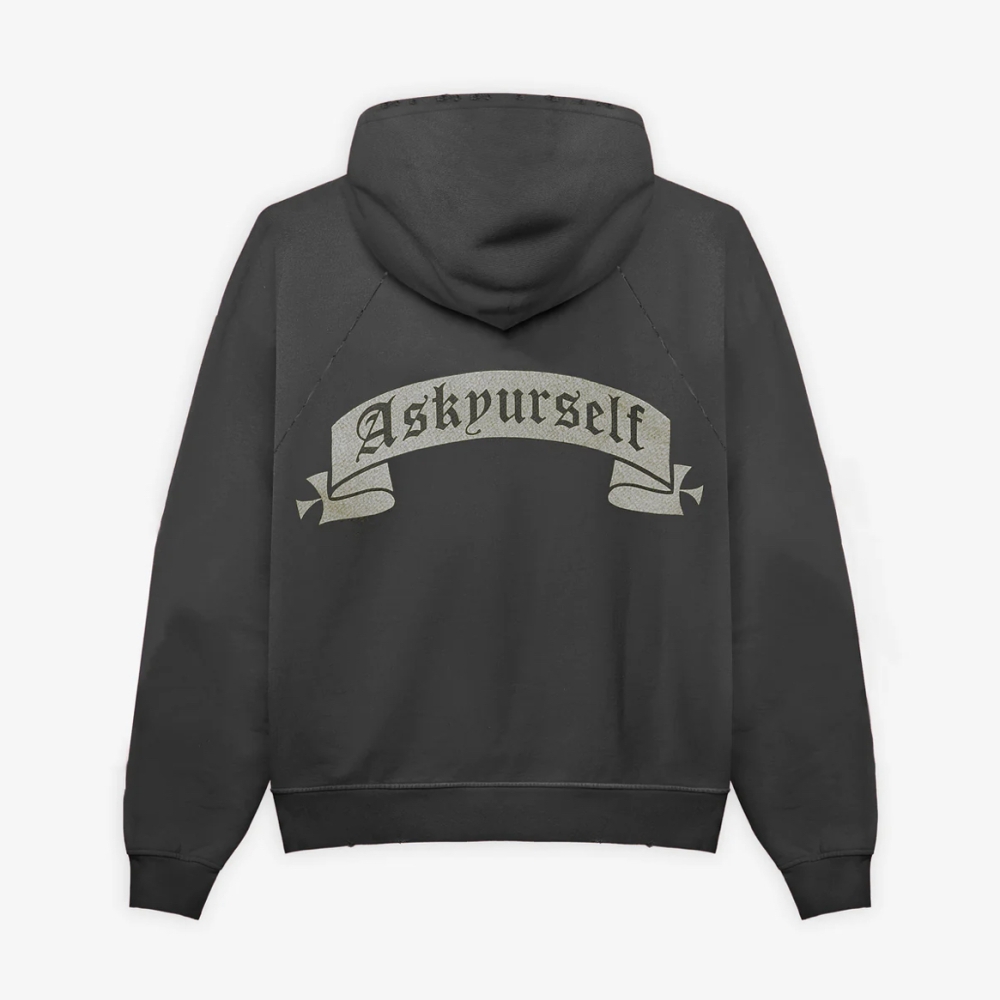 ASKYURSELF BANNED REPAIRED HOODIE | Luce | ルーチェ