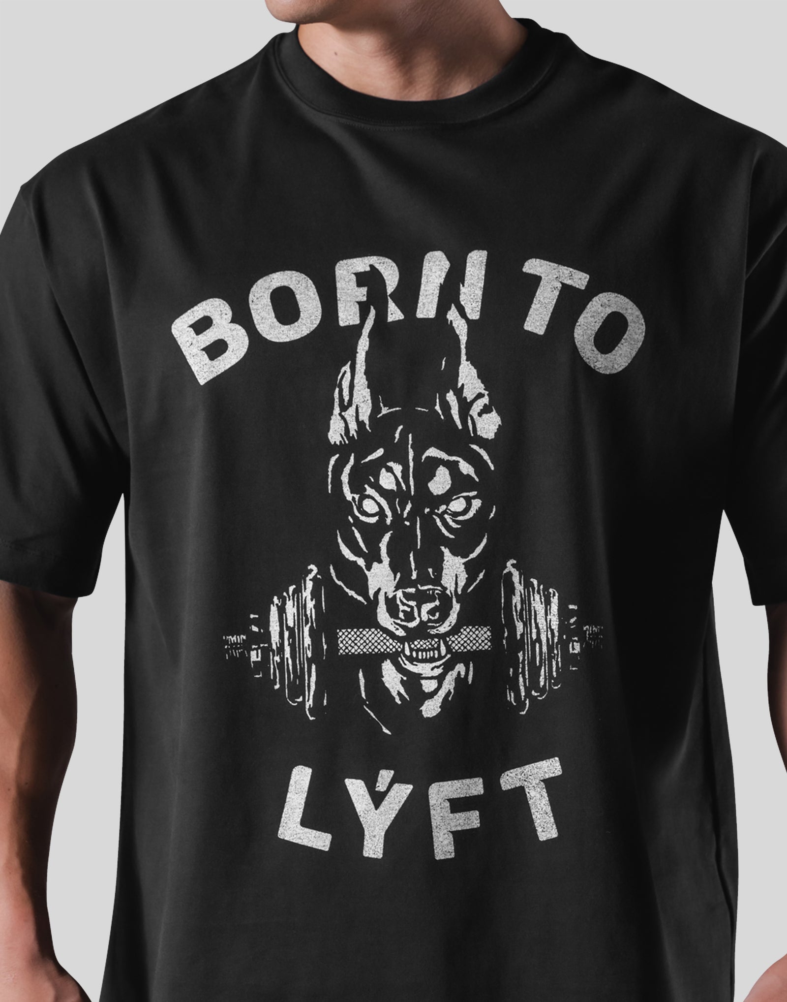 Vintage Dog Graphic Big T-Shirt - Black – LÝFT