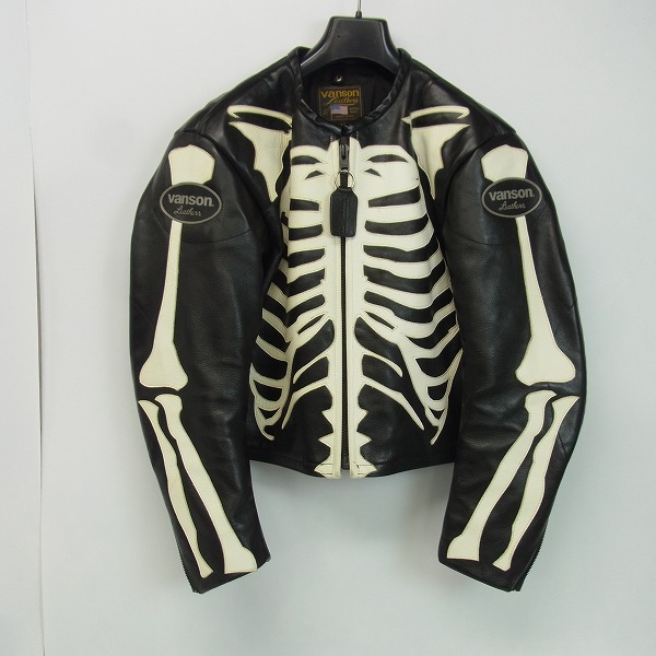 買取価格表】vanson/バンソン BONE LEATHER SINGLE RIDERS JACKET
