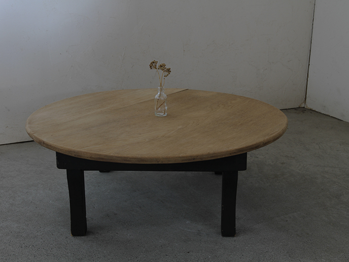 古家具 昭和レトロ 黒脚丸ちゃぶ台 | MANSIKKA antiquesMANSIKKA antiques