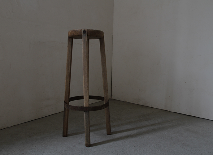 フランス アンティーク 古い木製ハイスツール | MANSIKKA