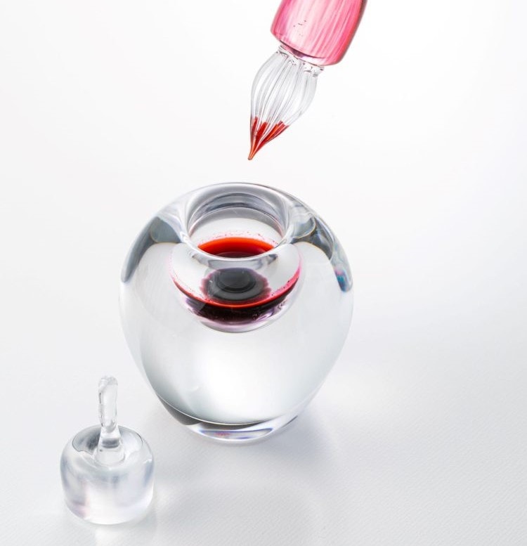 ちいさな林檎ガラスペン | ステーショナリー,筆記具,ガラスペン