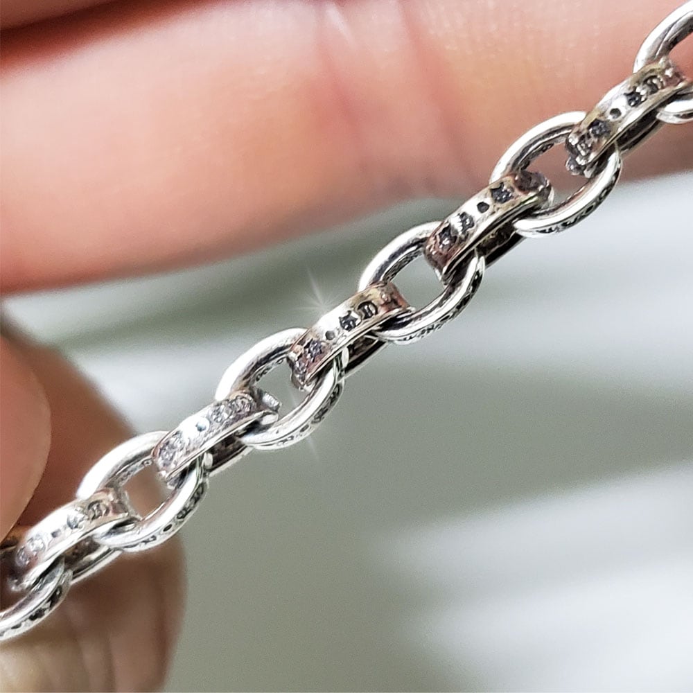 シルバー925 ネックレス ペーパーチェーン 50cm 新品 5-4 8957