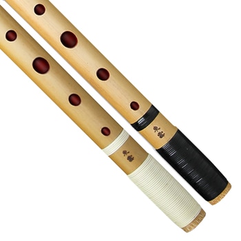東雲麗 篠笛 ドレミ調 7穴 2本調子 彫込 籐両巻 | 篠笛,東雲 通販なら