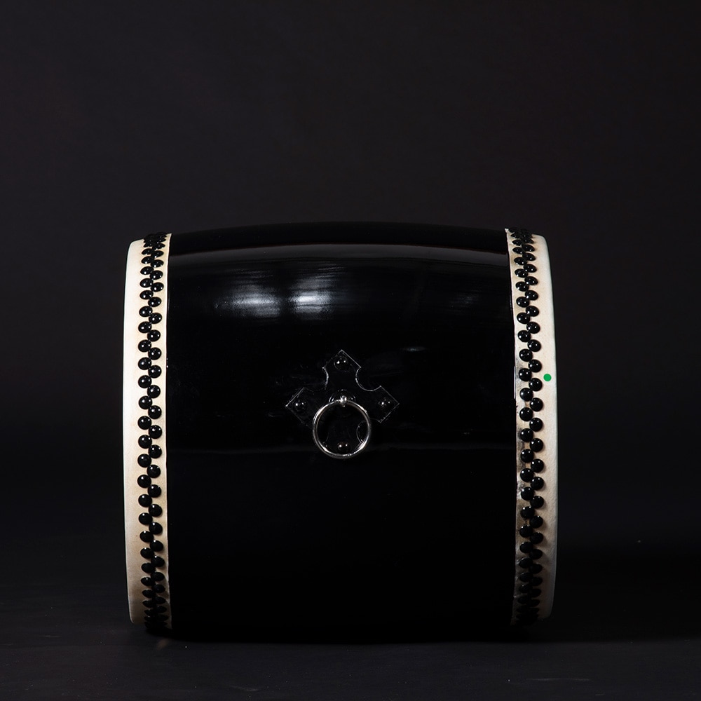 エイサー太鼓 黒色 エイサー大太鼓 1尺5寸（鼓面45cm） バチ1本付