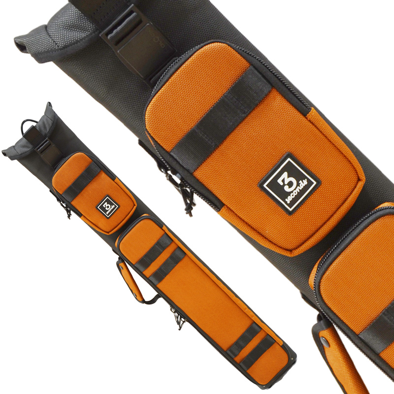 3seconds 【スリーセカンズ】 キューケース ブラック×オレンジ 3バット