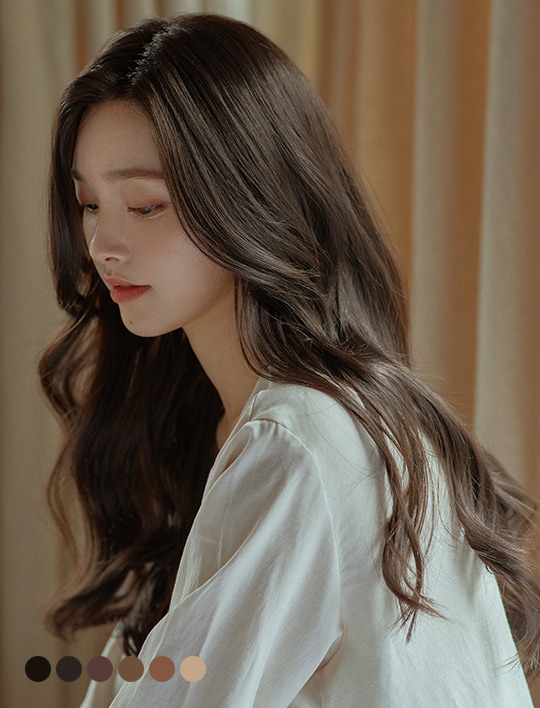 手植えフルウィッグ) ローズパーマロングウェーブ(モースト原糸)