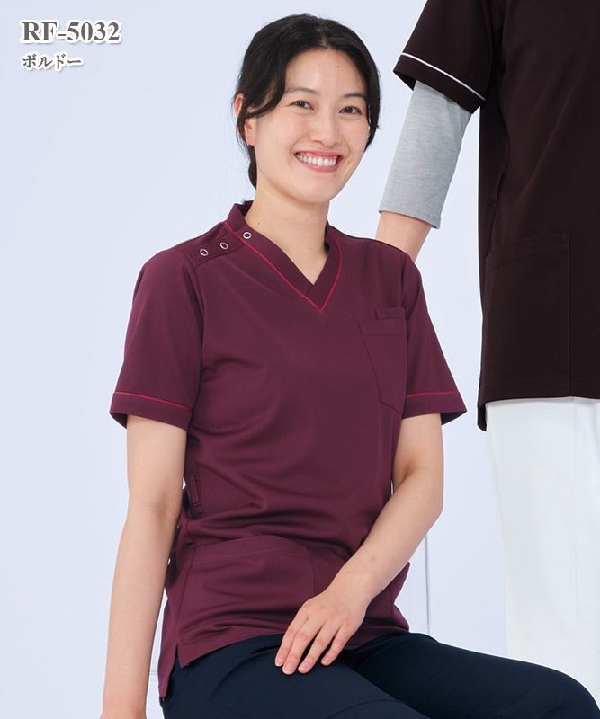 男女兼用スクラブ半袖[ナガイレーベン製品] RF-5032｜THS-白衣通販・販売