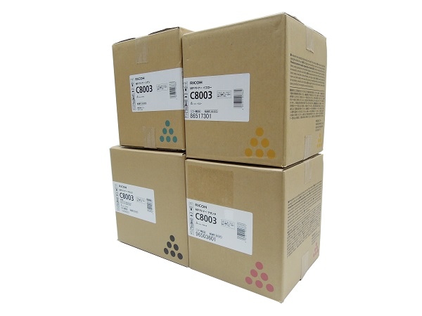 リコー RICOH MP Pトナー C8003 4色セット（K、M、C、Y 各1本） 純正品