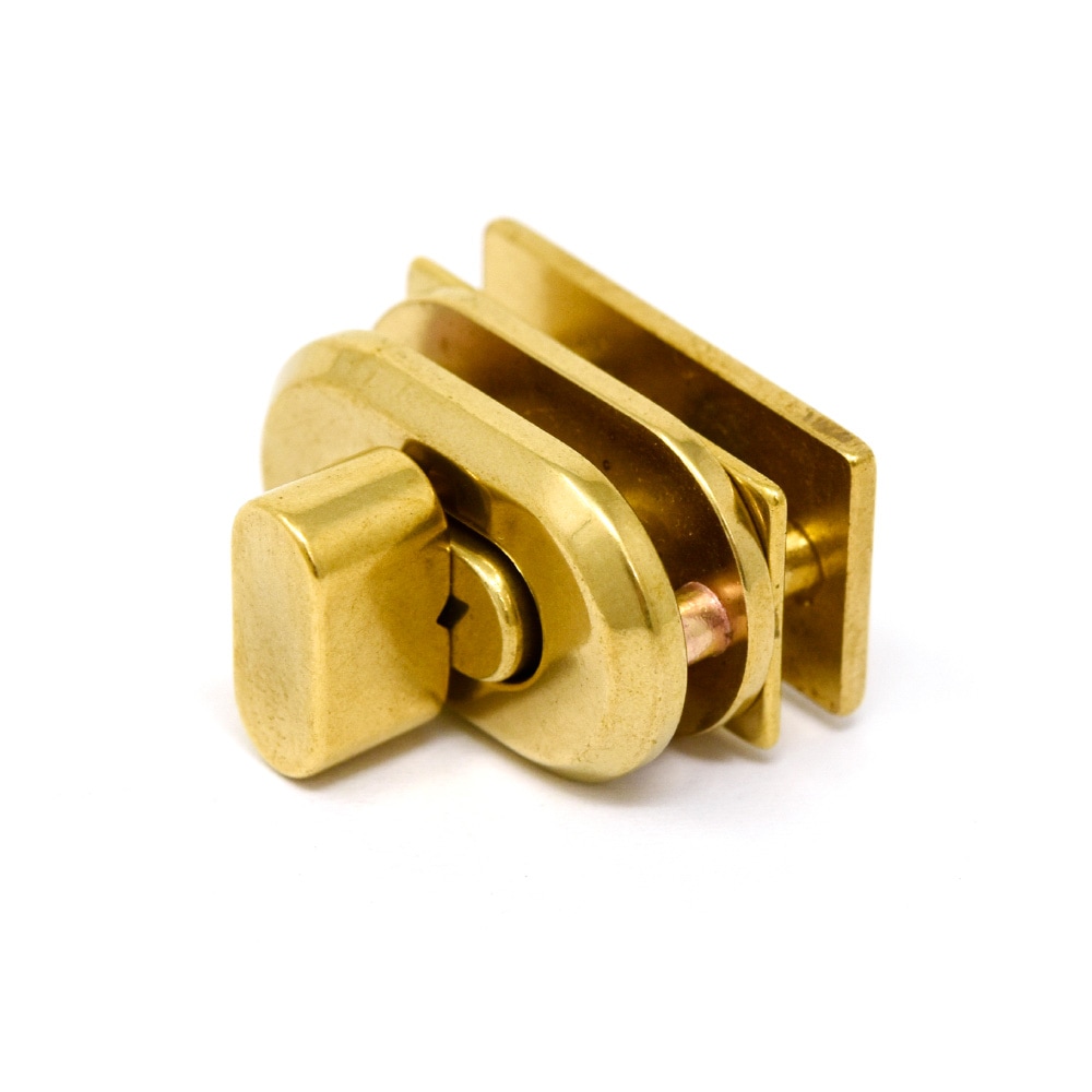 A703 / 真鍮製 小判型ヒネリ ネジ式 / 真鍮無垢 〈小口・大口