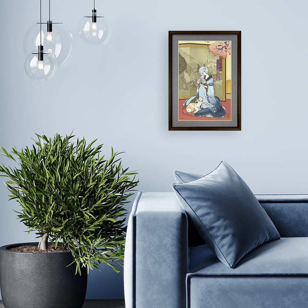 エヴァ浮世絵「箱根八里美人三画揃 レイ」｜浮世絵工房