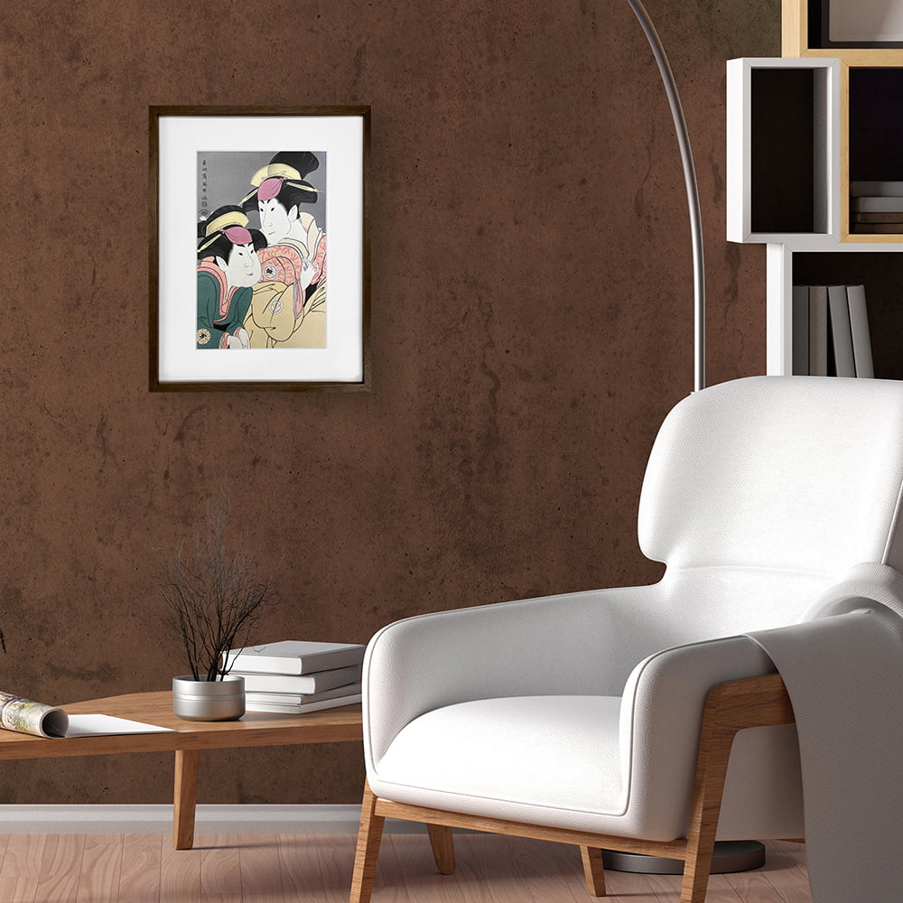 東洲斎写楽「二世瀬川富三郎の大岸蔵人妻やどり木と中村万世の腰元若草