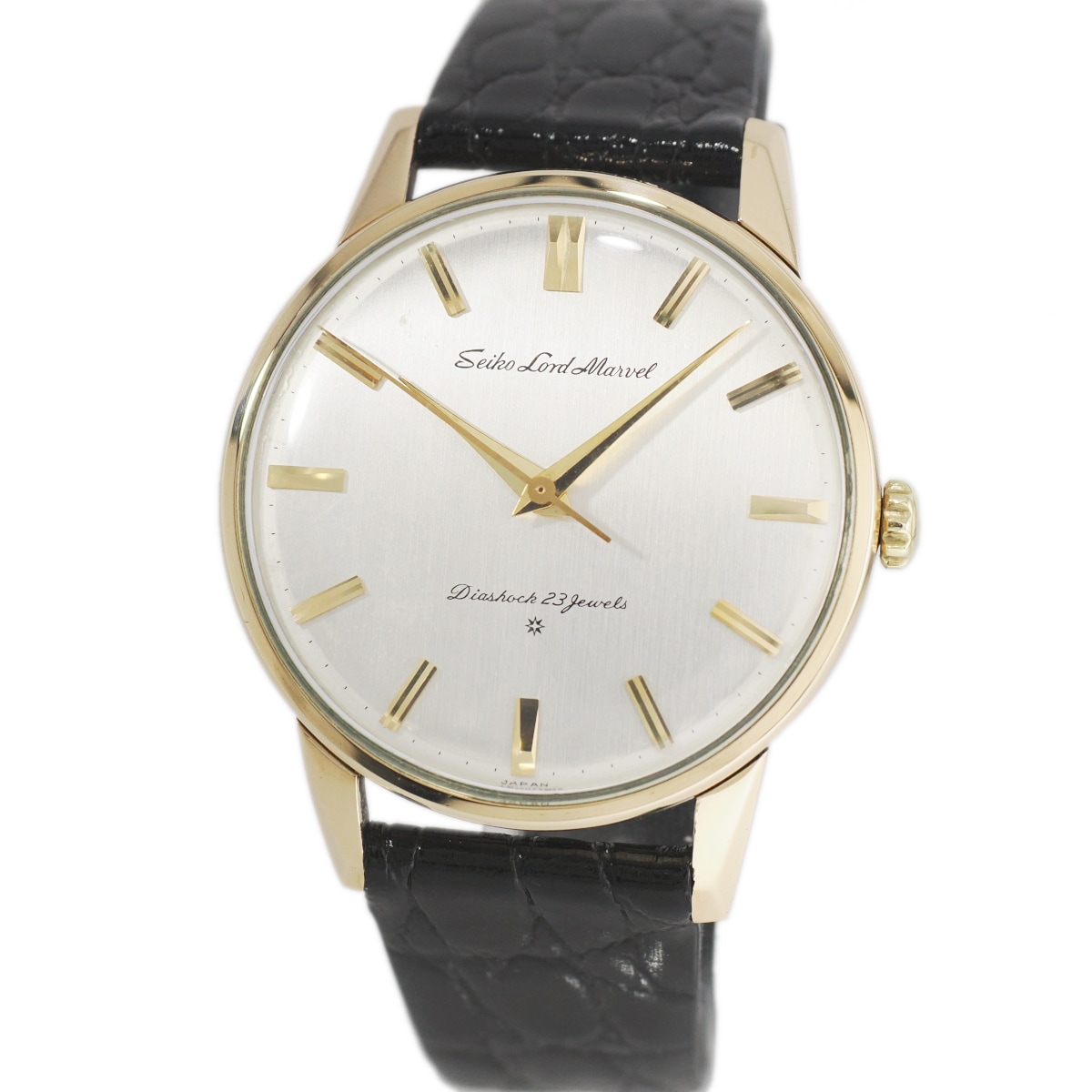 セイコー ロードマーベル 15023E 14金張り SD文字盤 23石 手巻 OH済