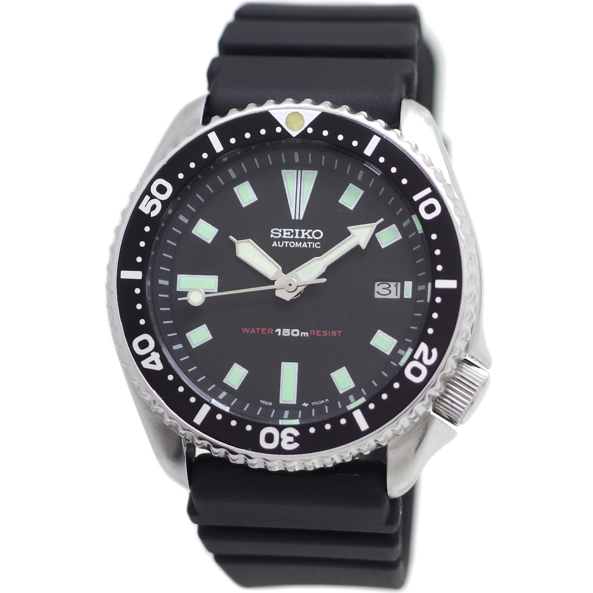 セイコー 150mダイバーズ 7002-7001 ブラックベゼル 自動巻 OH済 昭和