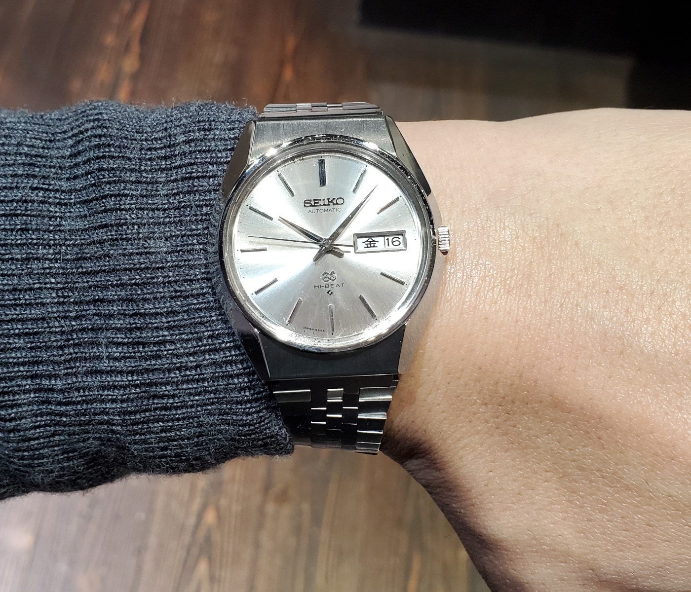 グランドセイコー 5646-8000 GSブレスレット 自動巻 OH済 昭和46年