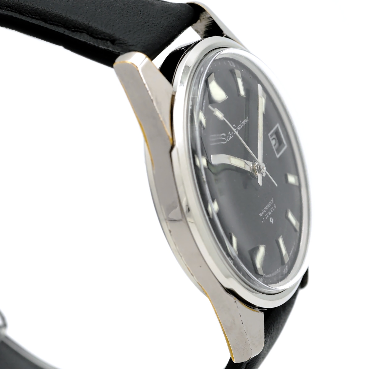 セイコー スポーツマン 6602-9982 ステンレスメッキ Cal.6602B 17石 手