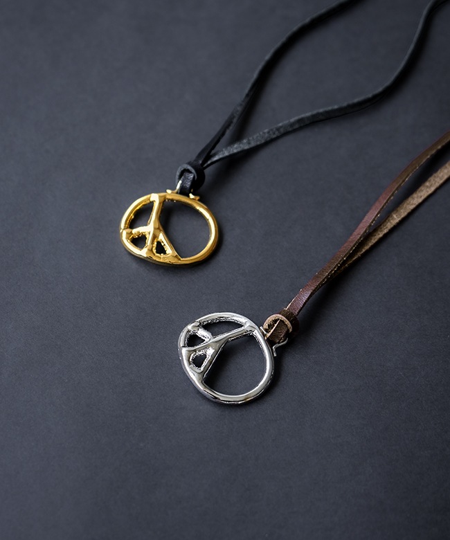 pu028]NEEDLES(ニードルズ) Peace Pendant-Brass ピースペンダント