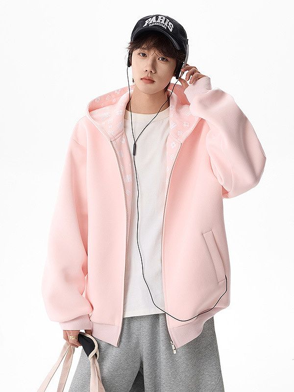 メンズファッション ジップアップパーカー 男女兼用 カジュアル