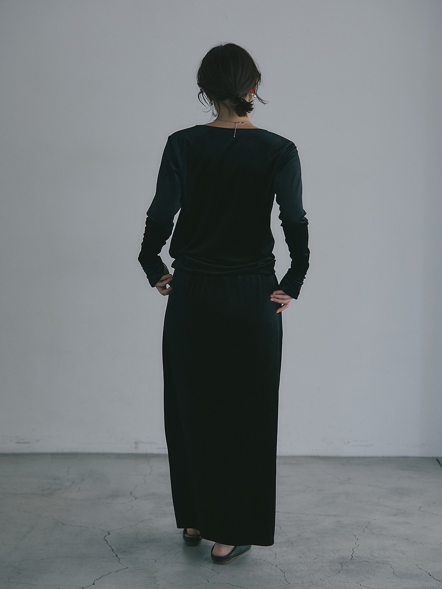 べロアトップス/ファスナースリットスカートセットアップ | Set up | AEFRE