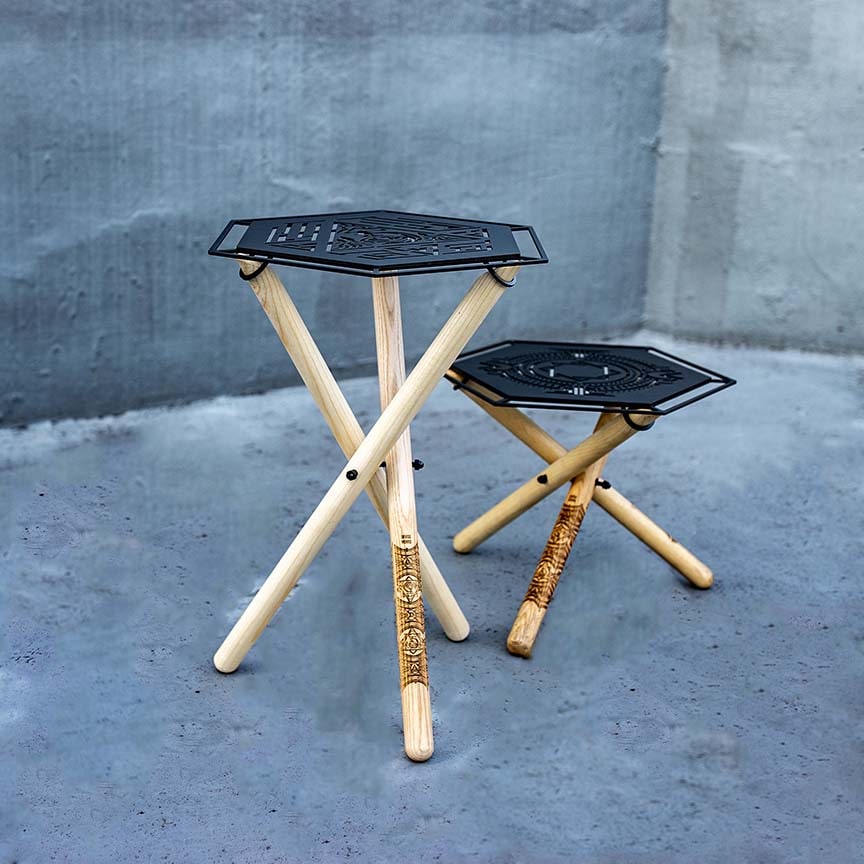 ソマビト 焚き火 side stand ナチュラルカラー ソマビト SomAbito