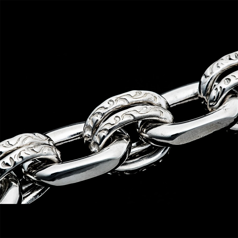 モーター MOTOR K18メタル付ウエダハンドメイドチェーンブレスレット